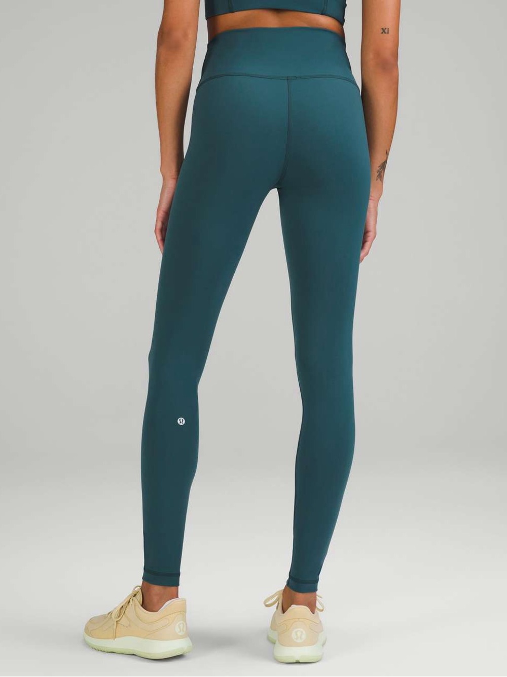 Lululemon Wunder Train High-Rise Tight 28", Green Jasper, Size 6